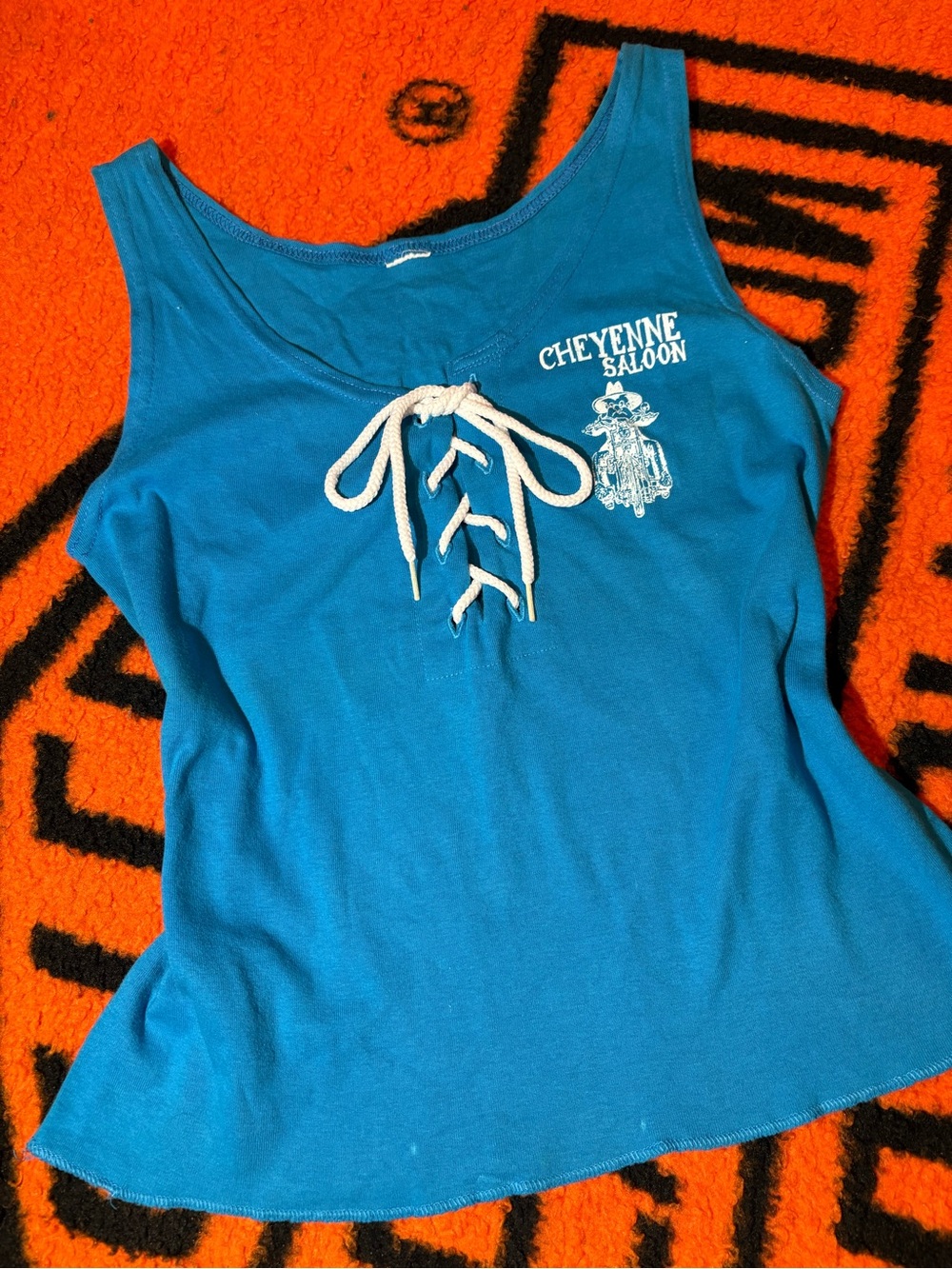 Vintage 1995 Cheyenne Saloon Lace Up Tank